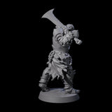 Raiding Orc Warrior F Miniature for Dungeons and Dragons, Pathfinder or other TTRPGs