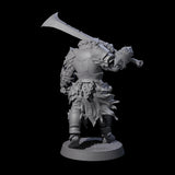 Raiding Orc Warrior F Miniature for Dungeons and Dragons, Pathfinder or other TTRPGs