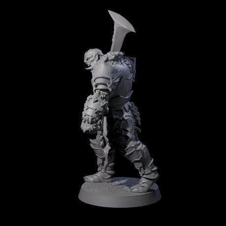 Raiding Orc Warrior F Miniature for Dungeons and Dragons, Pathfinder or other TTRPGs