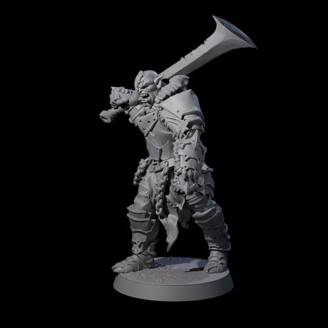 Raiding Orc Warrior F Miniature for Dungeons and Dragons, Pathfinder or other TTRPGs