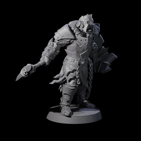 Raiding Orc Warriors Miniature for Dungeons and Dragons, Pathfinder or other TTRPGs