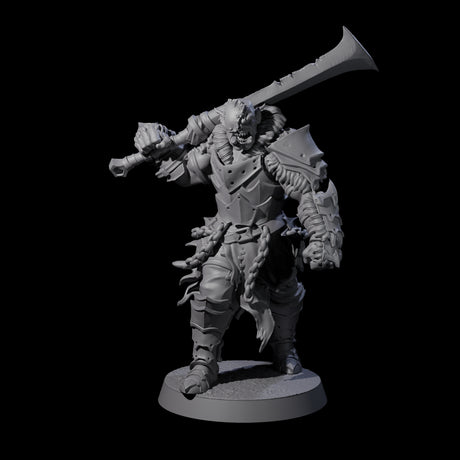 Raiding Orc Warriors Miniature for Dungeons and Dragons, Pathfinder or other TTRPGs