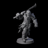 Raiding Orc Warriors Miniature for Dungeons and Dragons, Pathfinder or other TTRPGs