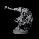 Raiding Orc Warriors Miniature for Dungeons and Dragons, Pathfinder or other TTRPGs