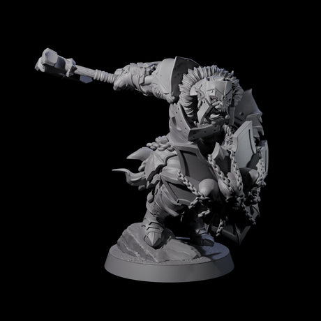 Raiding Orc Warriors Miniature for Dungeons and Dragons, Pathfinder or other TTRPGs