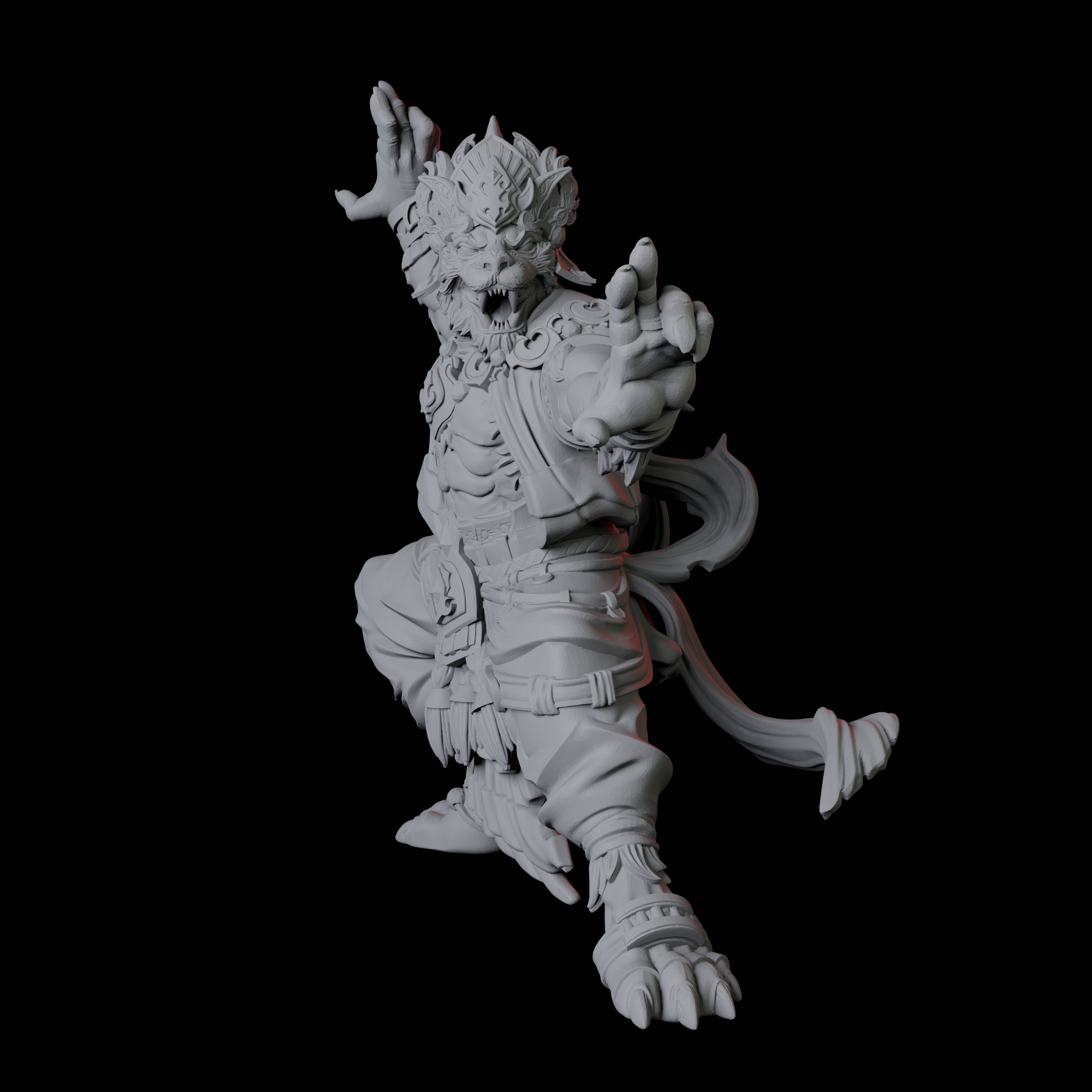 Rakshasa Sanskrit Demon Miniature for Dungeons and Dragons, Pathfinder or other TTRPGs