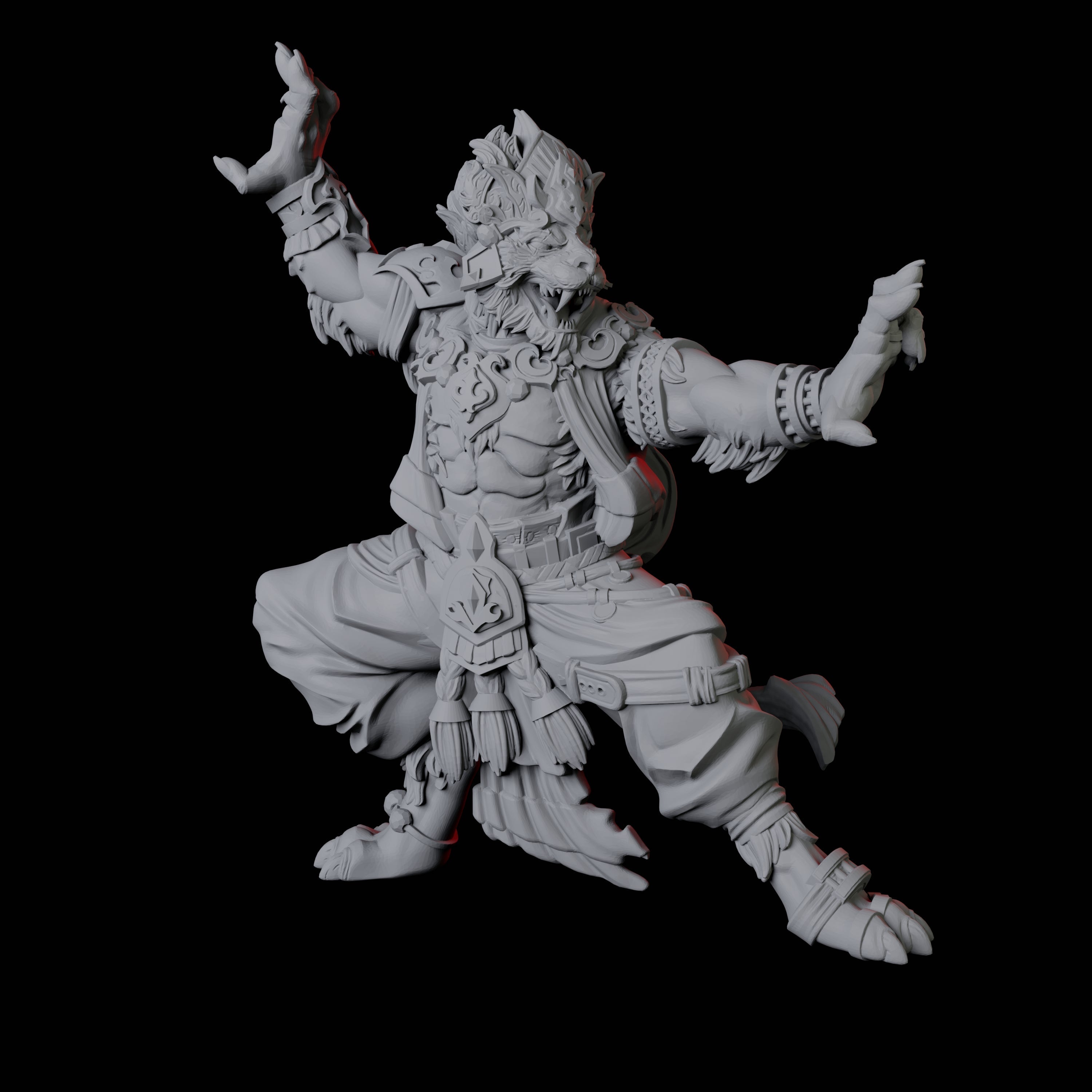 Rakshasa Sanskrit Demon Miniature for Dungeons and Dragons, Pathfinder or other TTRPGs