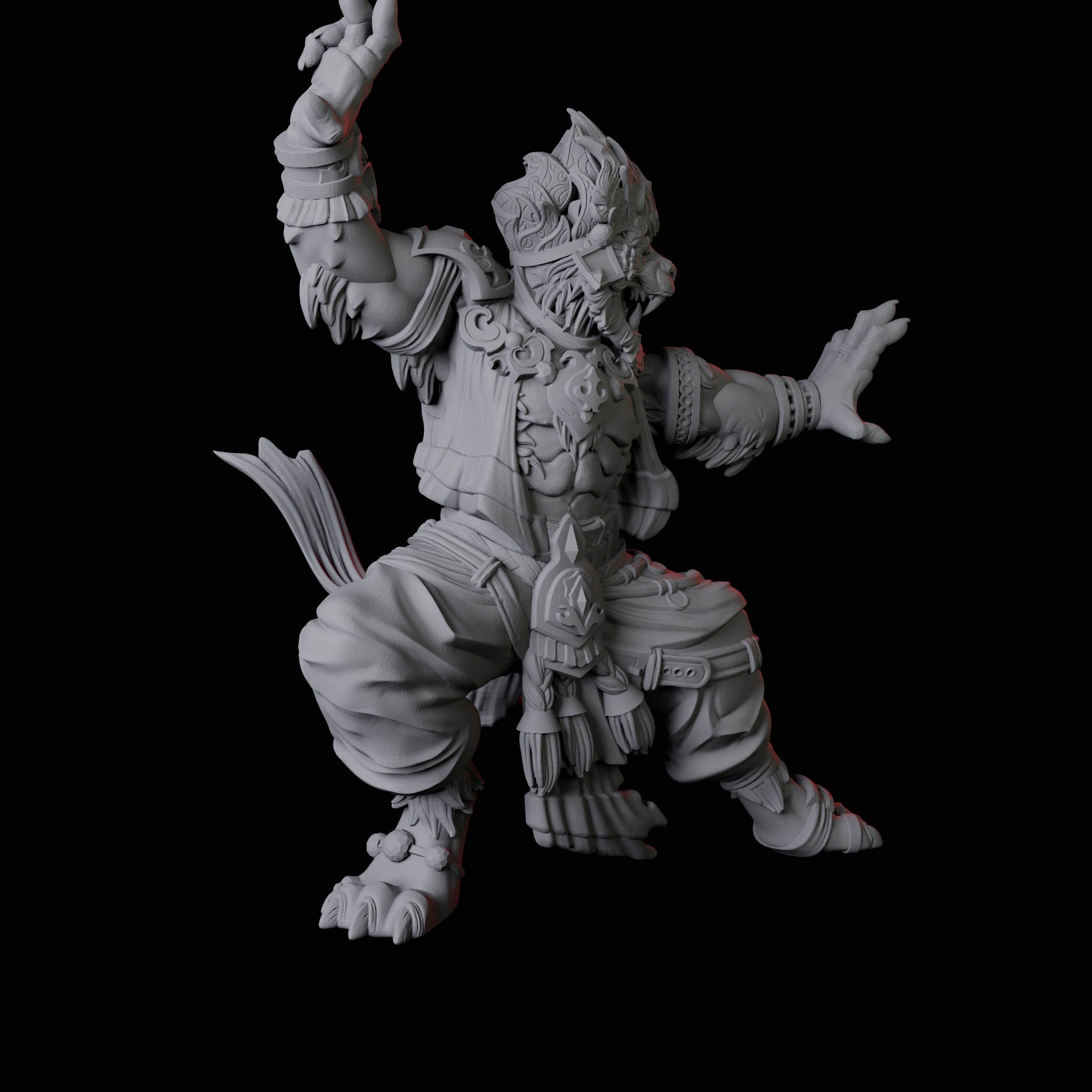 Rakshasa Sanskrit Demon Miniature for Dungeons and Dragons, Pathfinder or other TTRPGs