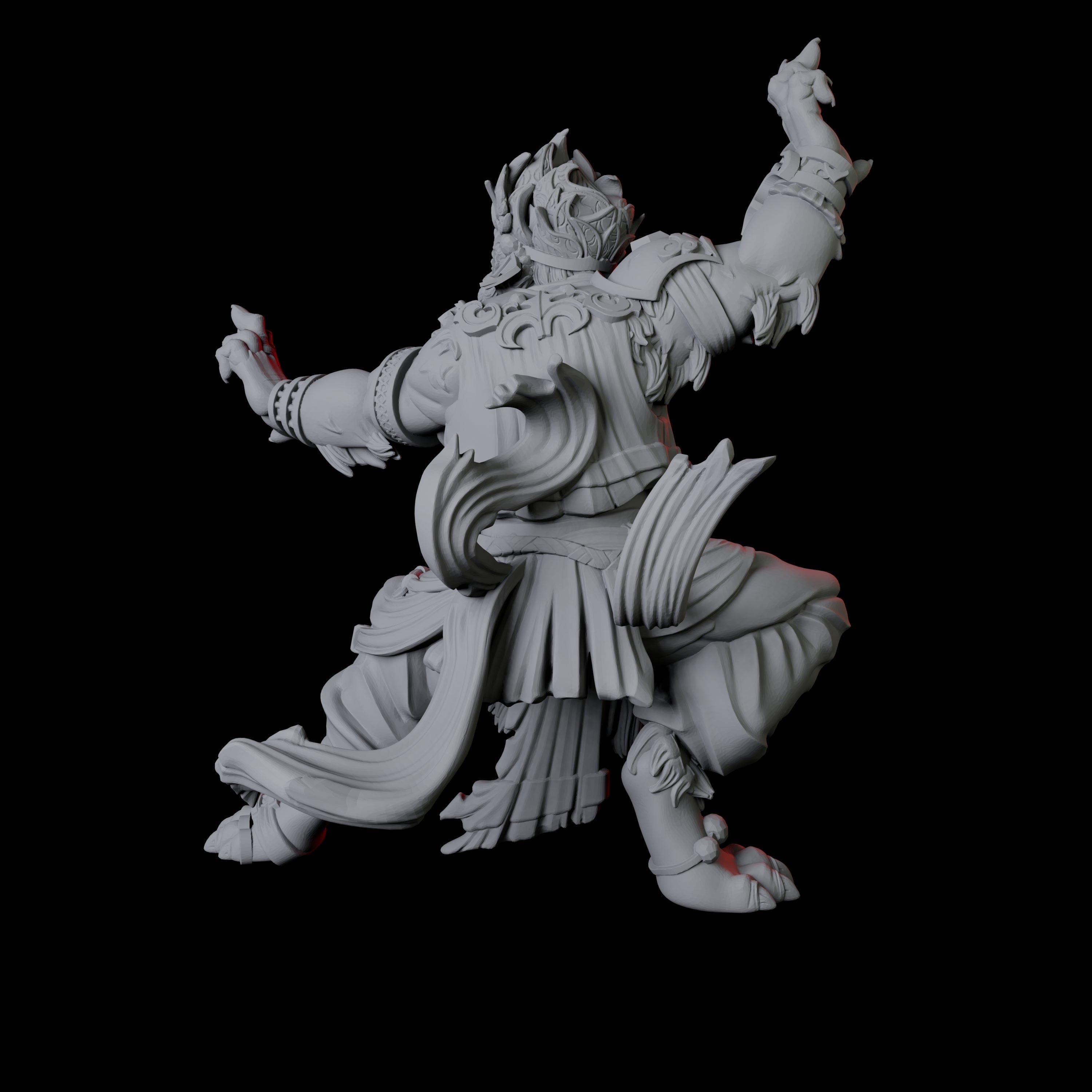 Rakshasa Sanskrit Demon Miniature for Dungeons and Dragons, Pathfinder or other TTRPGs