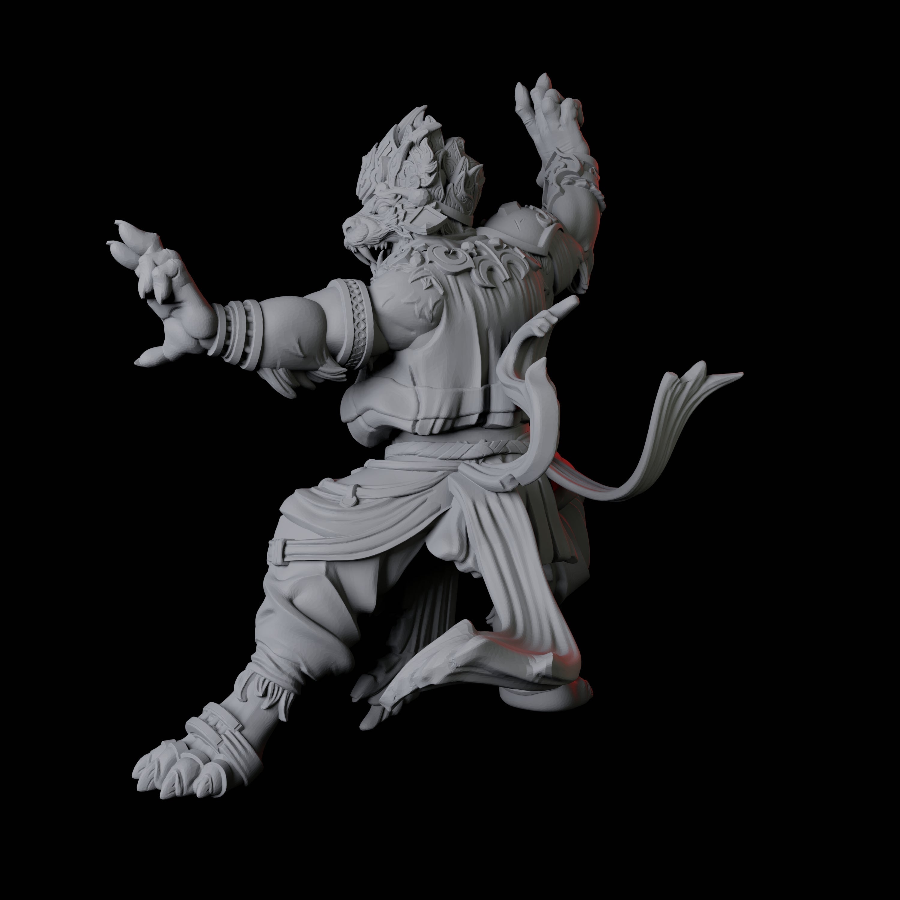 Rakshasa Sanskrit Demon Miniature for Dungeons and Dragons, Pathfinder or other TTRPGs