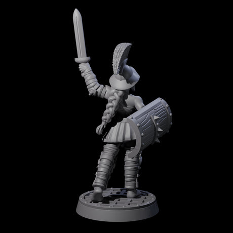 Rallying Gladiator Miniature for Dungeons and Dragons, Pathfinder or other TTRPGs
