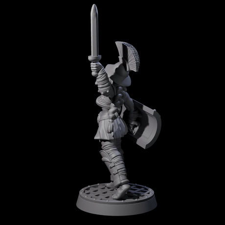 Rallying Gladiator Miniature for Dungeons and Dragons, Pathfinder or other TTRPGs