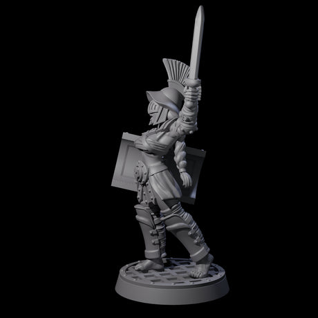Rallying Gladiator Miniature for Dungeons and Dragons, Pathfinder or other TTRPGs