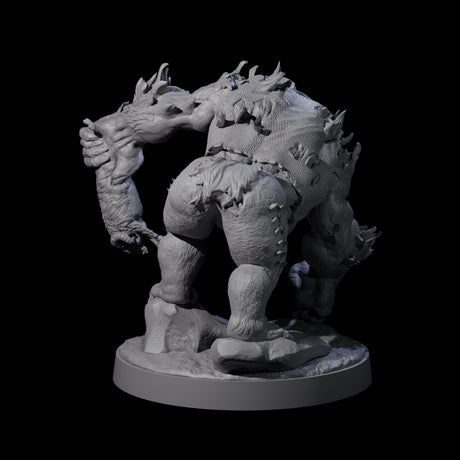 Ram Swinging Spikey Troll Miniature for Dungeons and Dragons, Pathfinder or other TTRPGs