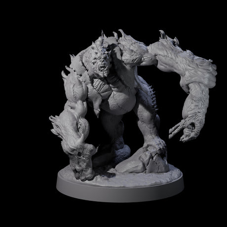 Ram Swinging Spikey Troll Miniature for Dungeons and Dragons, Pathfinder or other TTRPGs