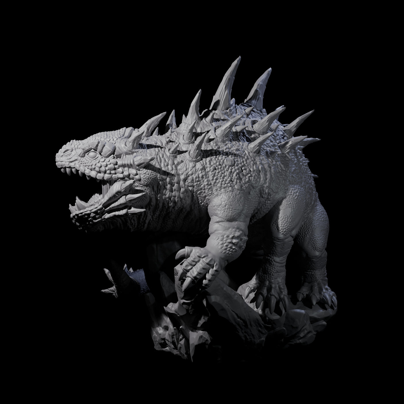Rampaging Basilisk Miniature for Dungeons and Dragons, Pathfinder or other TTRPGs