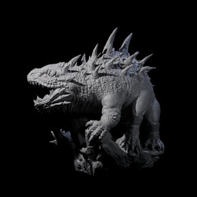 Rampaging Basilisk Miniature for Dungeons and Dragons, Pathfinder or other TTRPGs