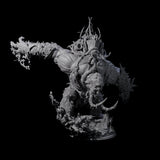 Rampaging Horned Cave Troll Miniature for Dungeons and Dragons, Pathfinder or other TTRPGs