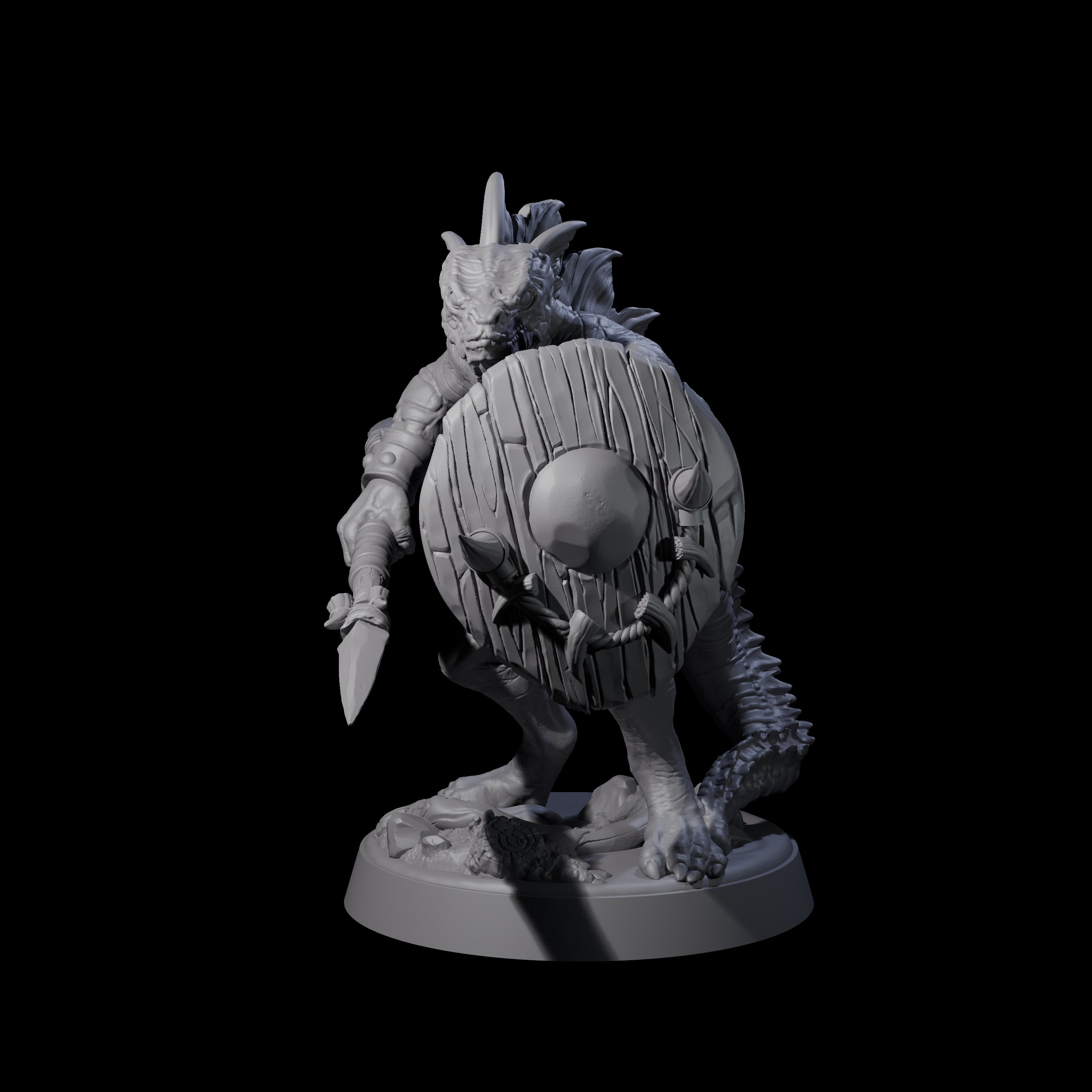 Rampaging Lizardfolk B Miniature for Dungeons and Dragons, Pathfinder or other TTRPGs