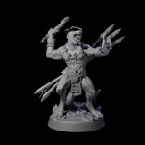 Rampaging Lizardfolk E Miniature for Dungeons and Dragons, Pathfinder or other TTRPGs