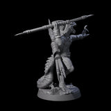 Rampaging Lizardfolk E Miniature for Dungeons and Dragons, Pathfinder or other TTRPGs