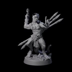Rampaging Lizardfolk E Miniature for Dungeons and Dragons, Pathfinder or other TTRPGs