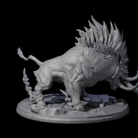Rampaging Mega Giant Hog Miniature for Dungeons and Dragons, Pathfinder or other TTRPGs