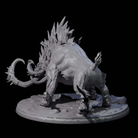 Rampaging Mega Giant Hog Miniature for Dungeons and Dragons, Pathfinder or other TTRPGs