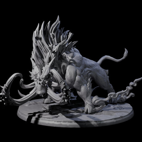 Rampaging Mega Giant Hog Miniature for Dungeons and Dragons, Pathfinder or other TTRPGs