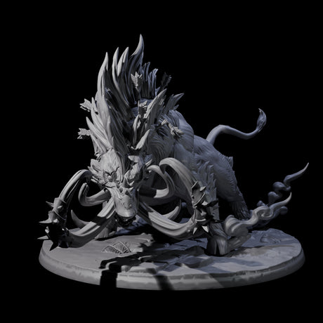 Rampaging Mega Giant Hog Miniature for Dungeons and Dragons, Pathfinder or other TTRPGs