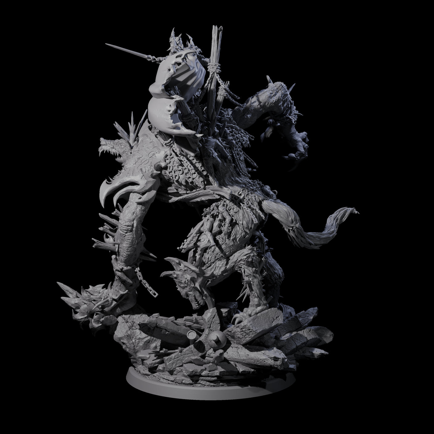 Rampaging Wereboar Dire Lord Miniature for Dungeons and Dragons, Pathfinder or other TTRPGs
