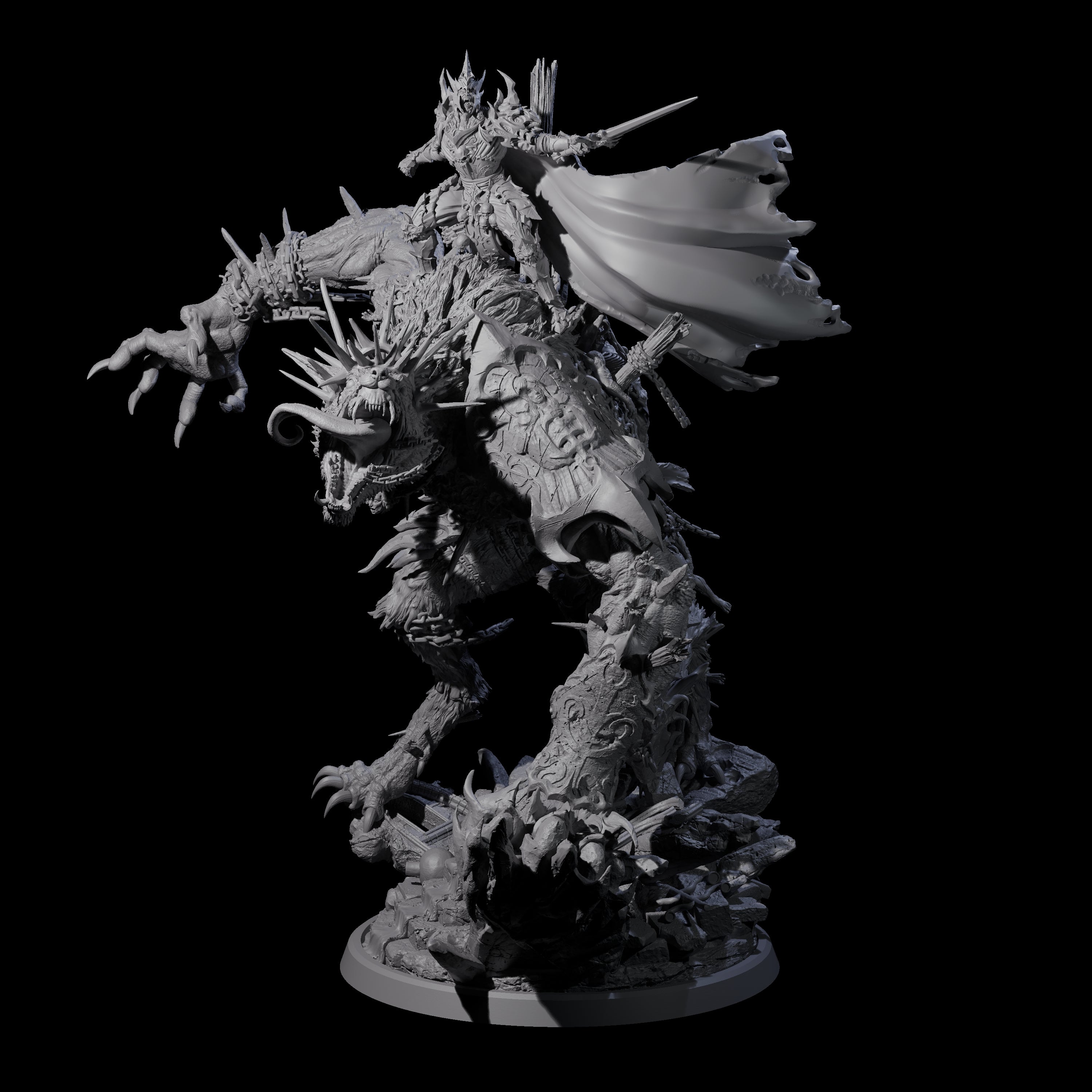 Rampaging Wereboar Dire Lord Miniature for Dungeons and Dragons, Pathfinder or other TTRPGs