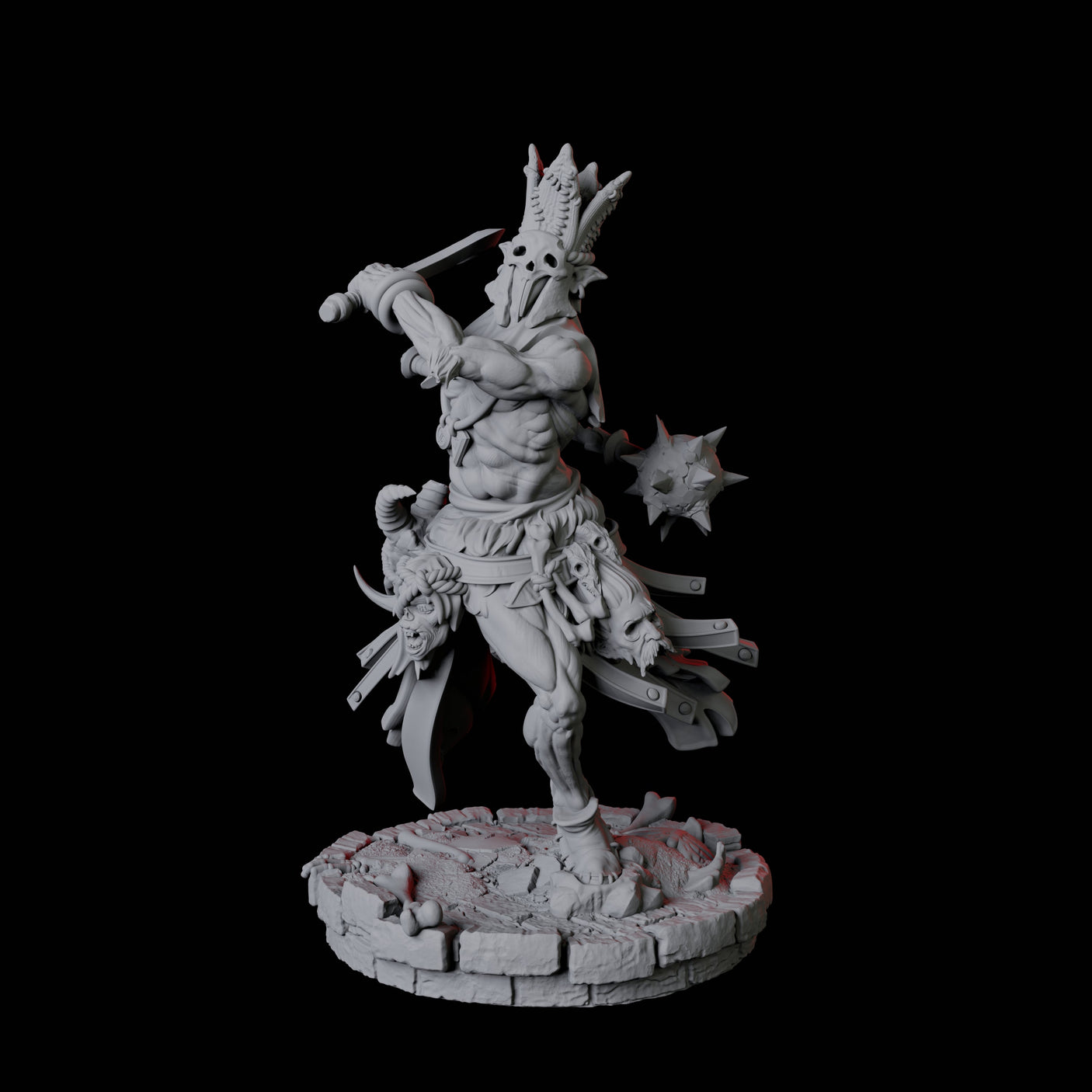 Rat Worshipping Zealot A Miniature for Dungeons and Dragons, Pathfinder or other TTRPGs