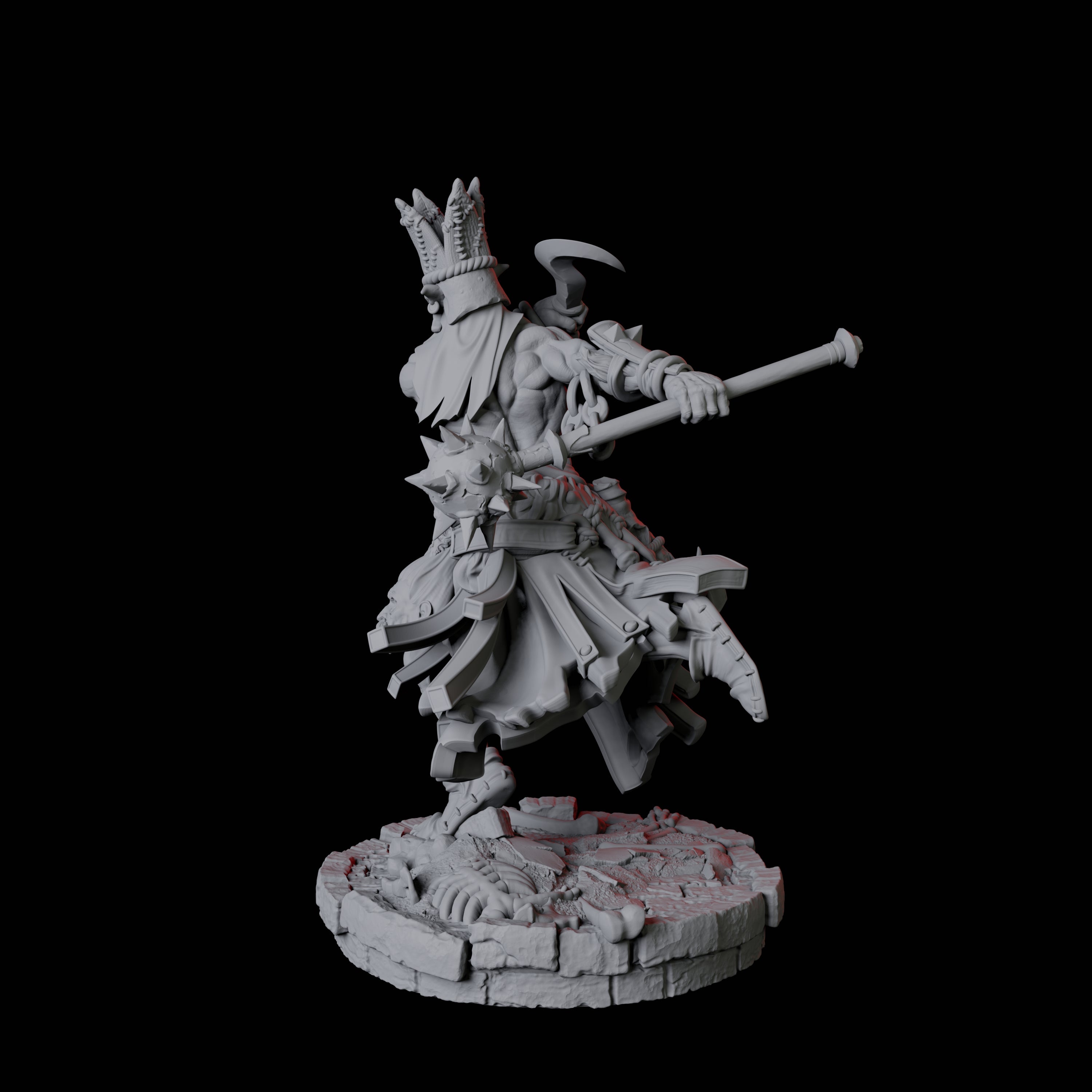 Rat Worshipping Zealot A Miniature for Dungeons and Dragons, Pathfinder or other TTRPGs