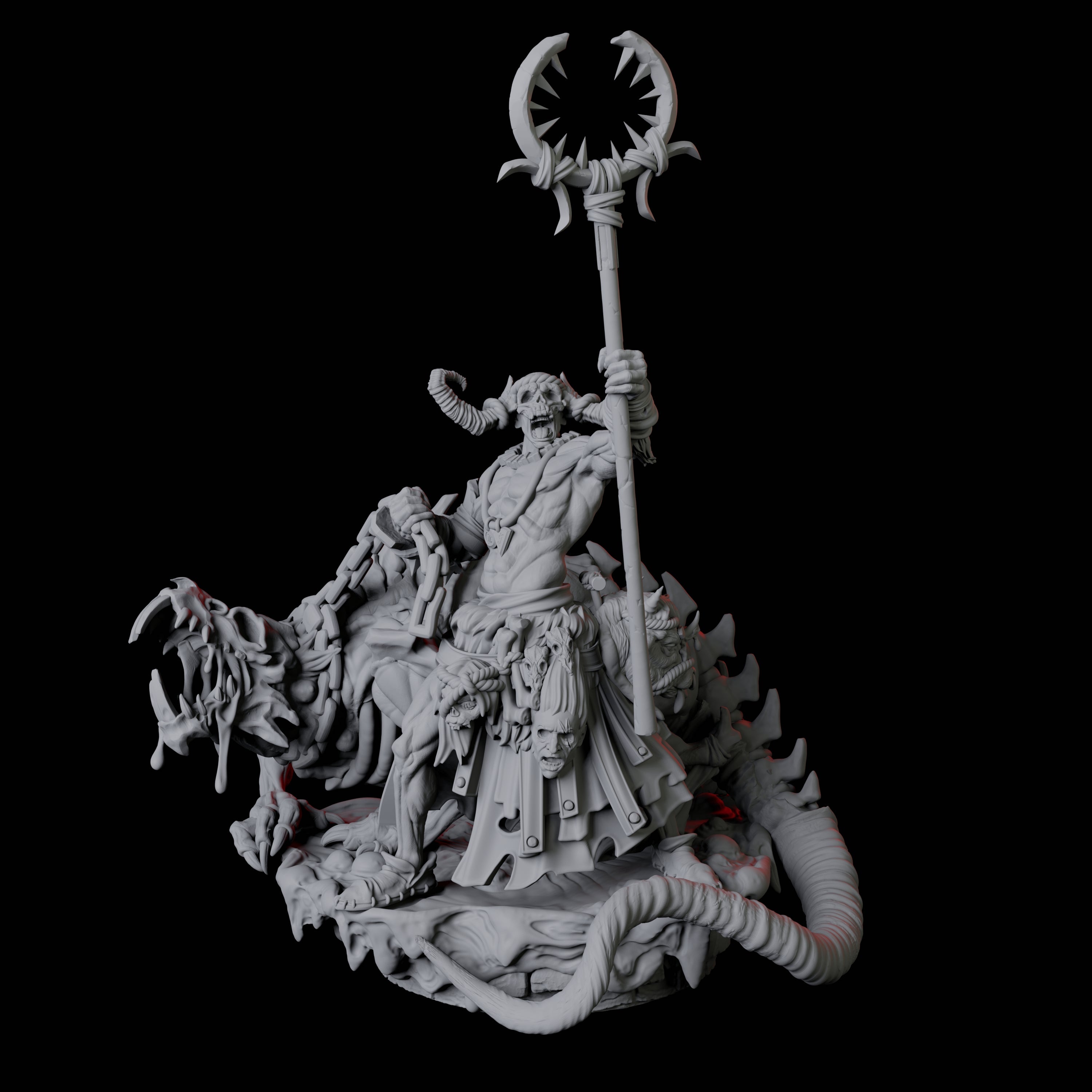 Rat Worshipping Zealot C Miniature for Dungeons and Dragons, Pathfinder or other TTRPGs