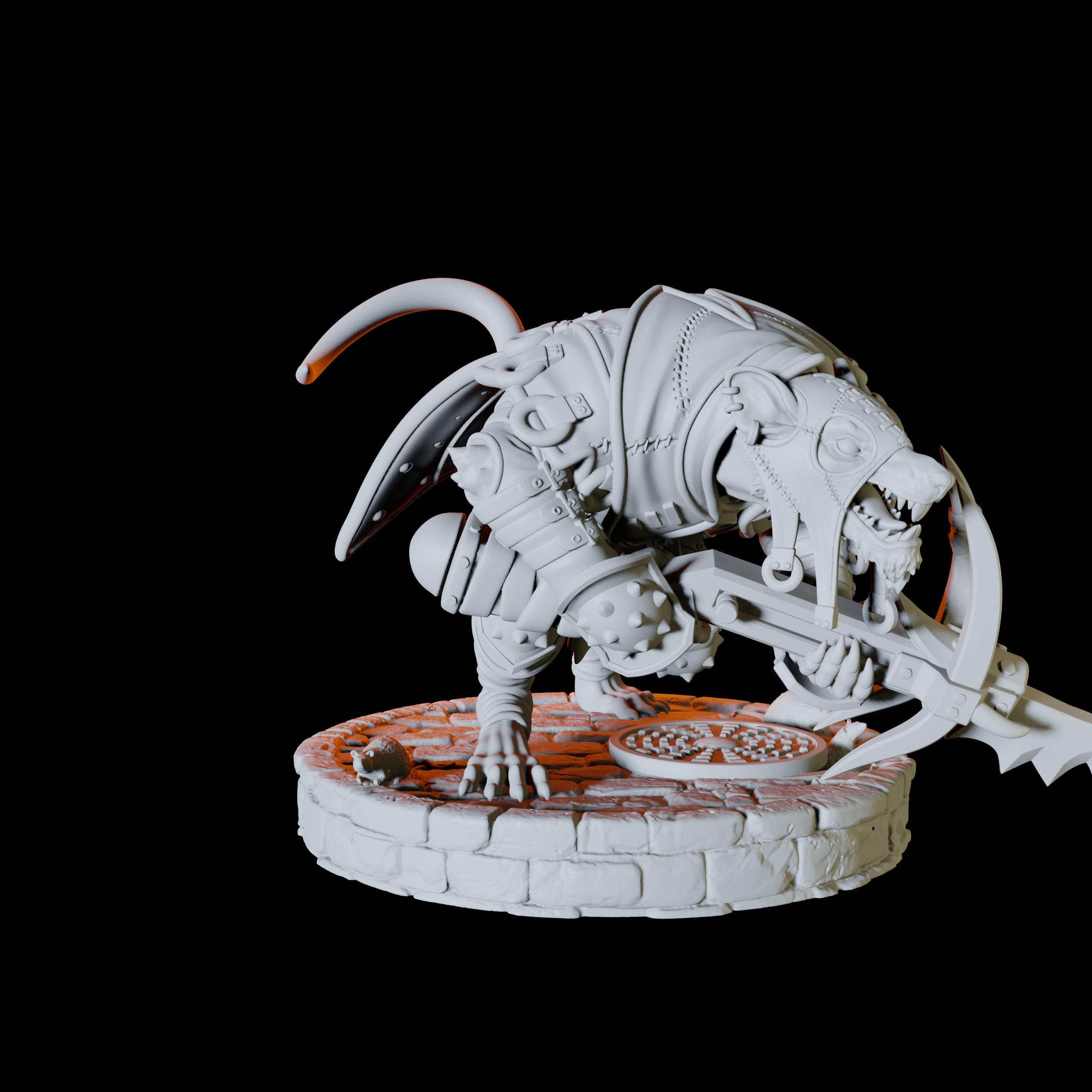 Ratfolk Assassin A Miniature for Dungeons and Dragons, Pathfinder or other TTRPGs