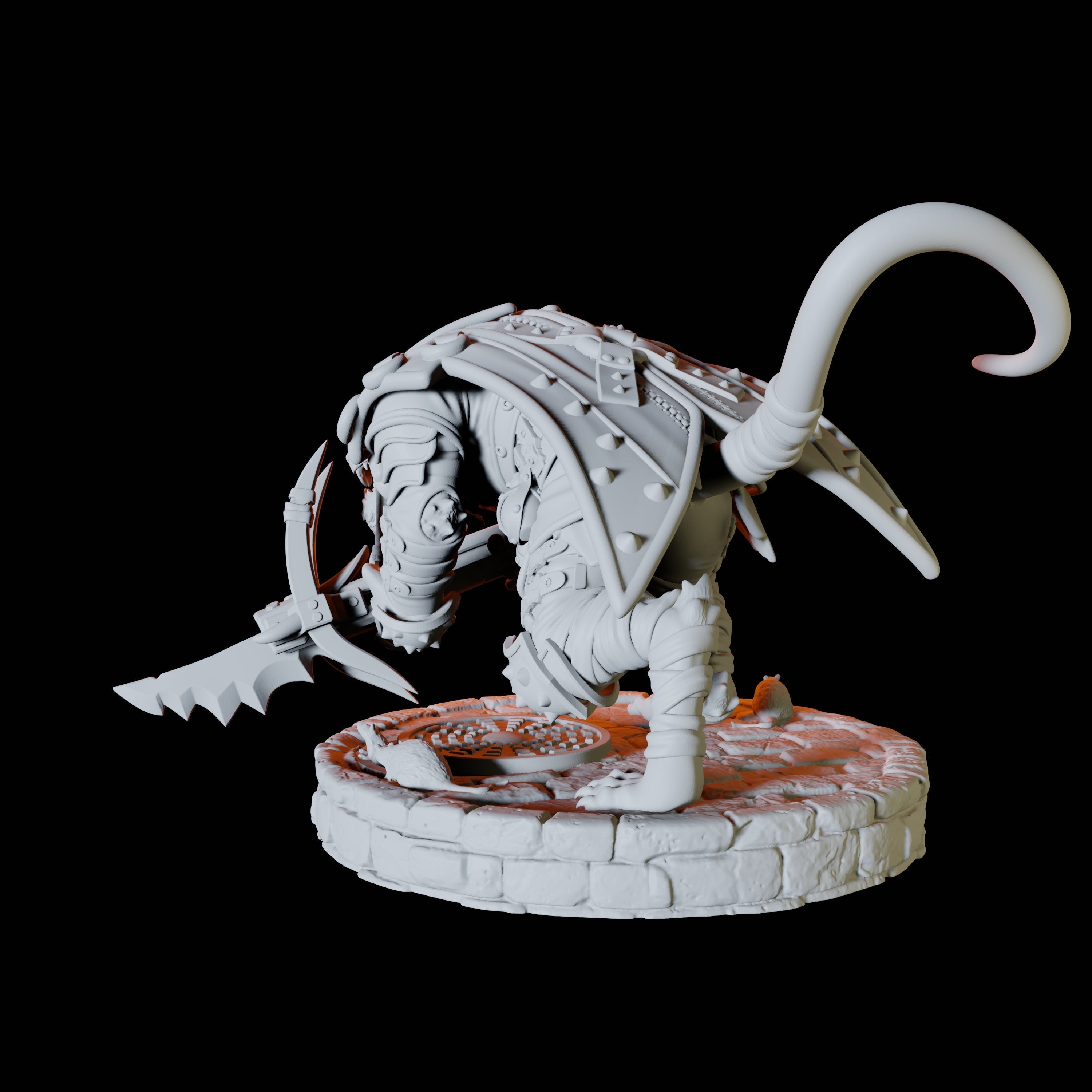 Ratfolk Assassin A Miniature for Dungeons and Dragons, Pathfinder or other TTRPGs