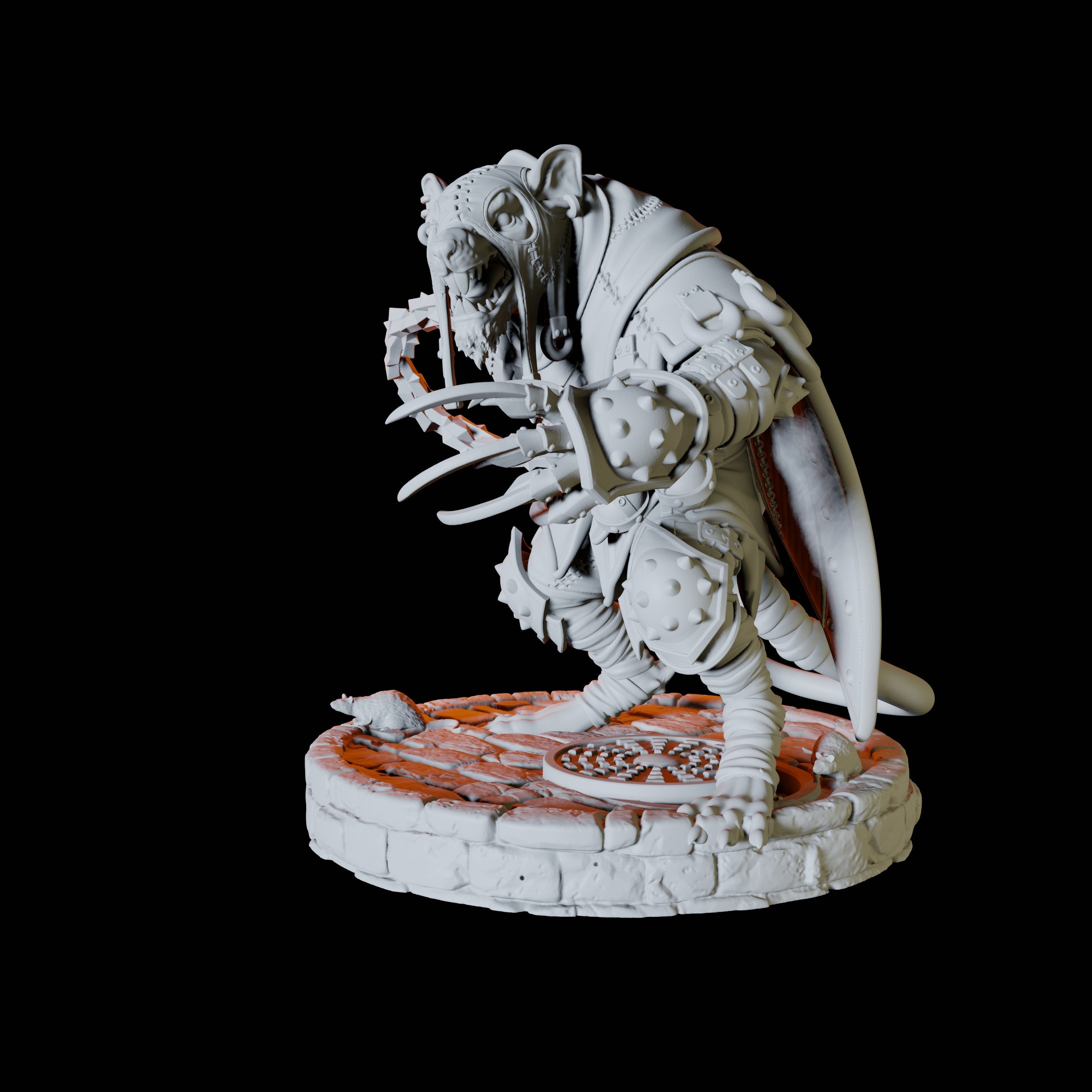 Ratfolk Assassin B Miniature for Dungeons and Dragons, Pathfinder or other TTRPGs