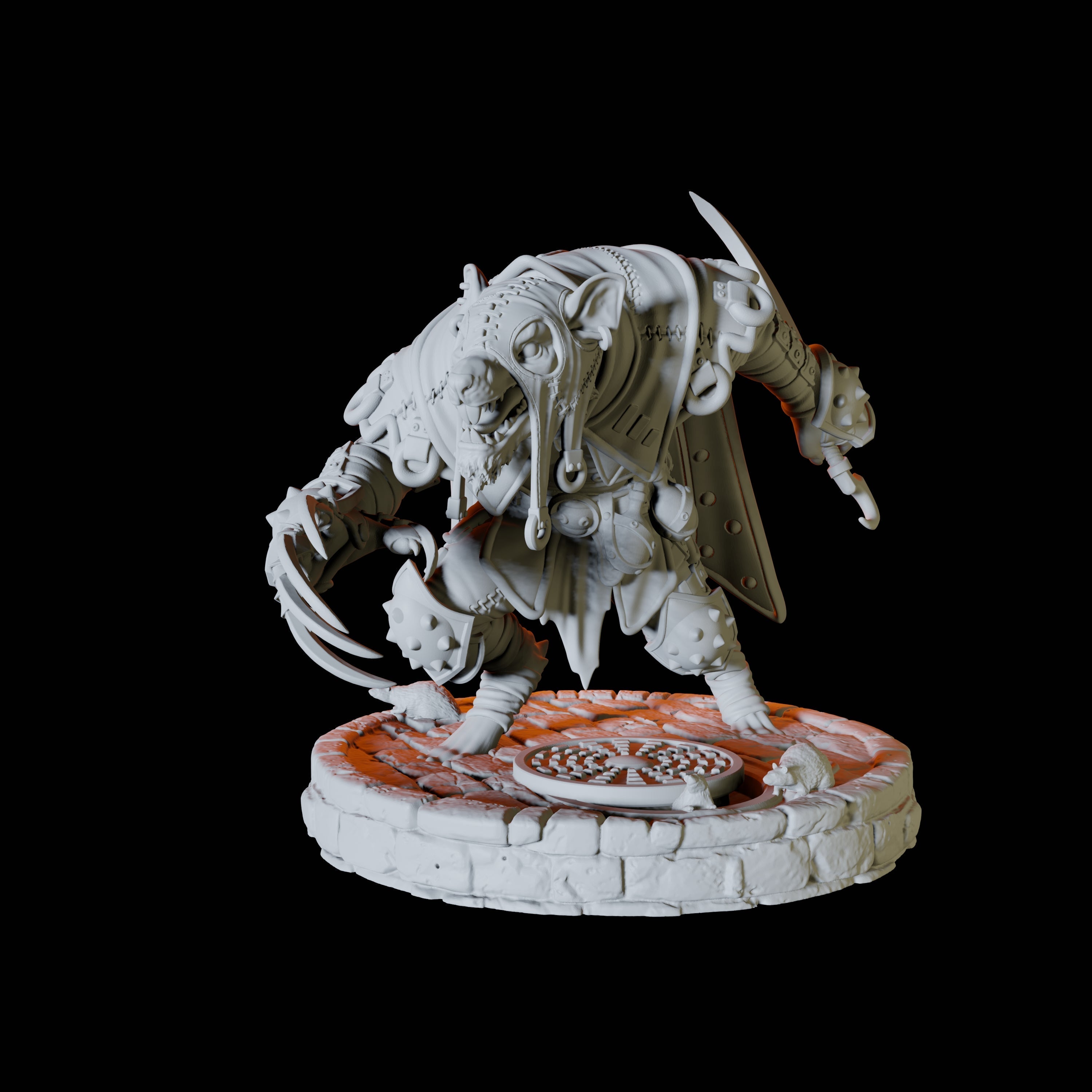 Ratfolk Assassin D Miniature for Dungeons and Dragons, Pathfinder or other TTRPGs