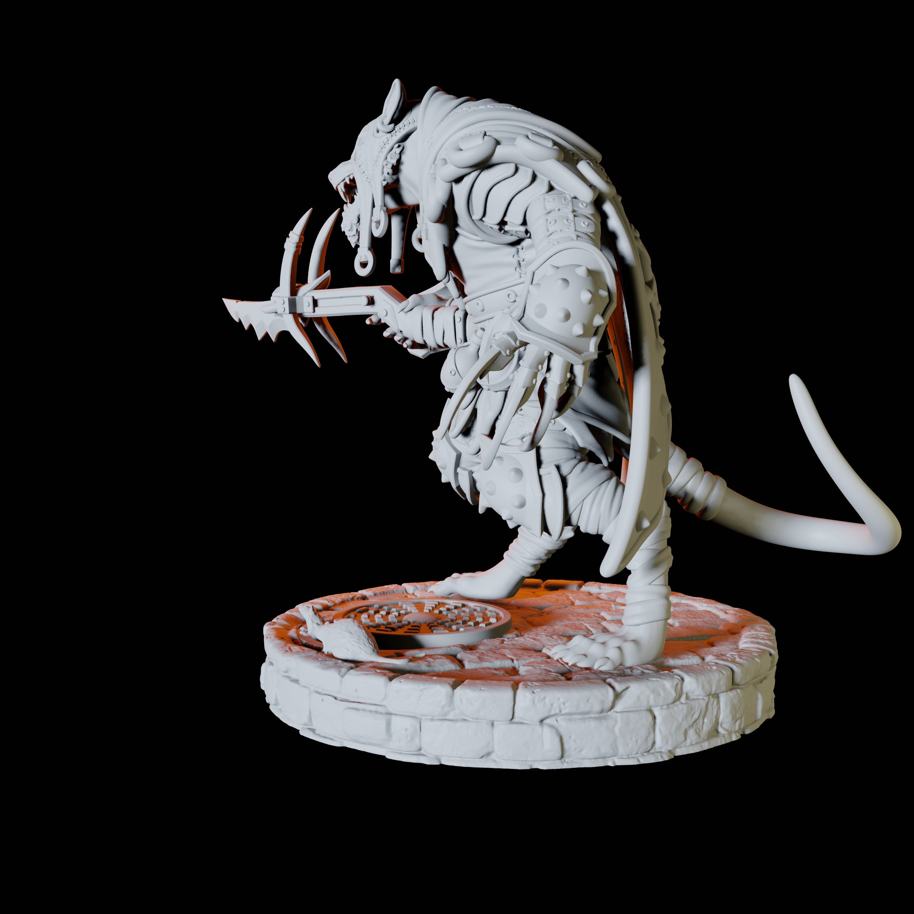 Ratfolk Assassin E Miniature for Dungeons and Dragons, Pathfinder or other TTRPGs