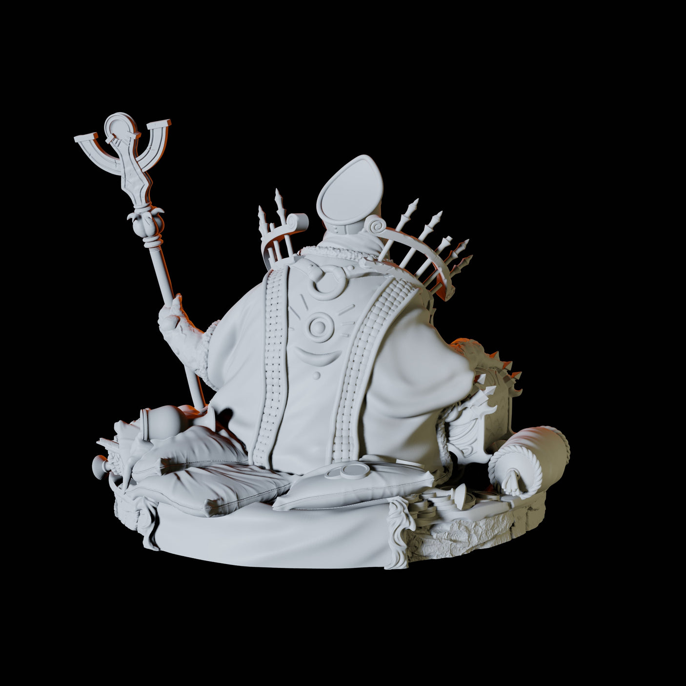 Ratfolk Bishop Miniature for Dungeons and Dragons, Pathfinder or other TTRPGs