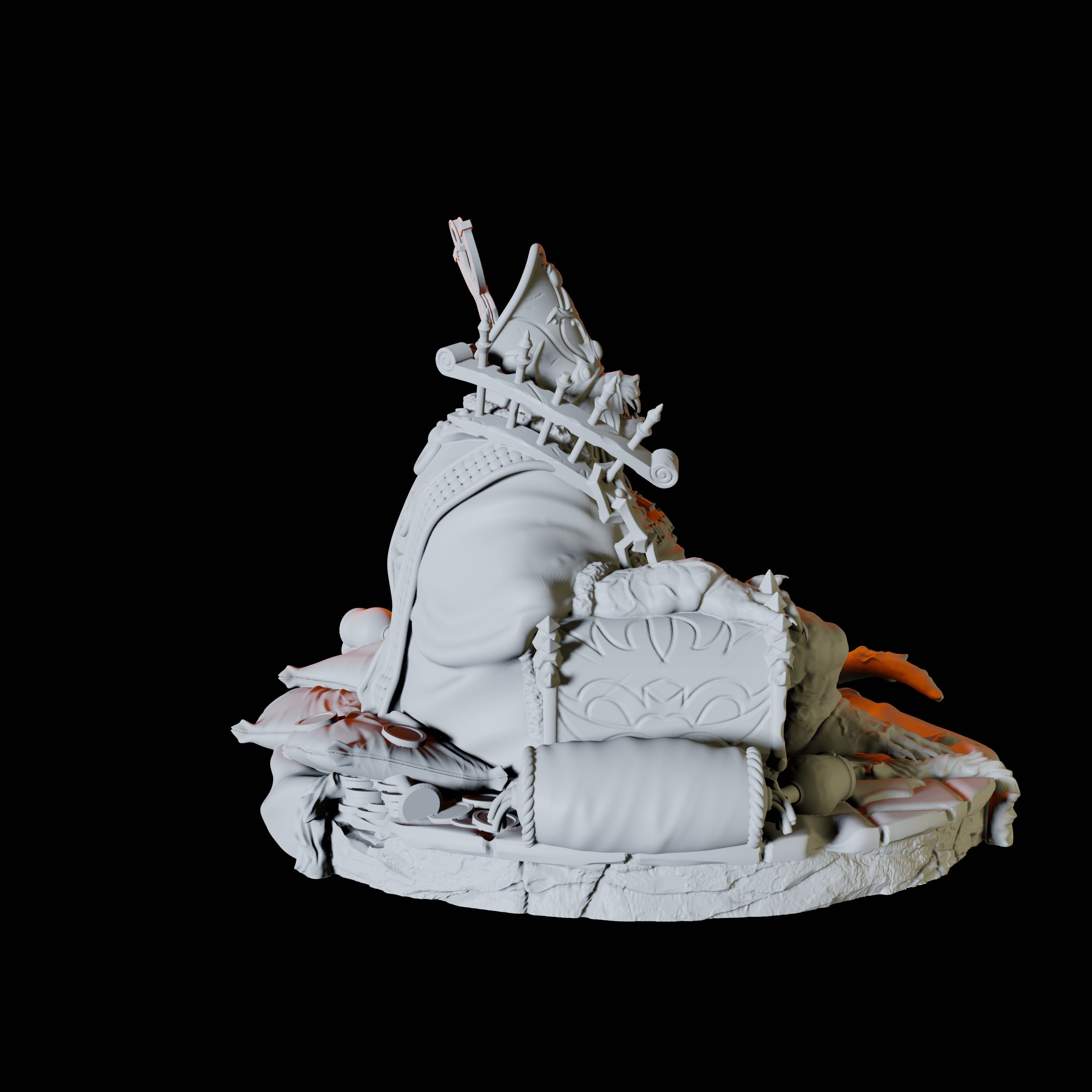 Ratfolk Bishop Miniature for Dungeons and Dragons, Pathfinder or other TTRPGs