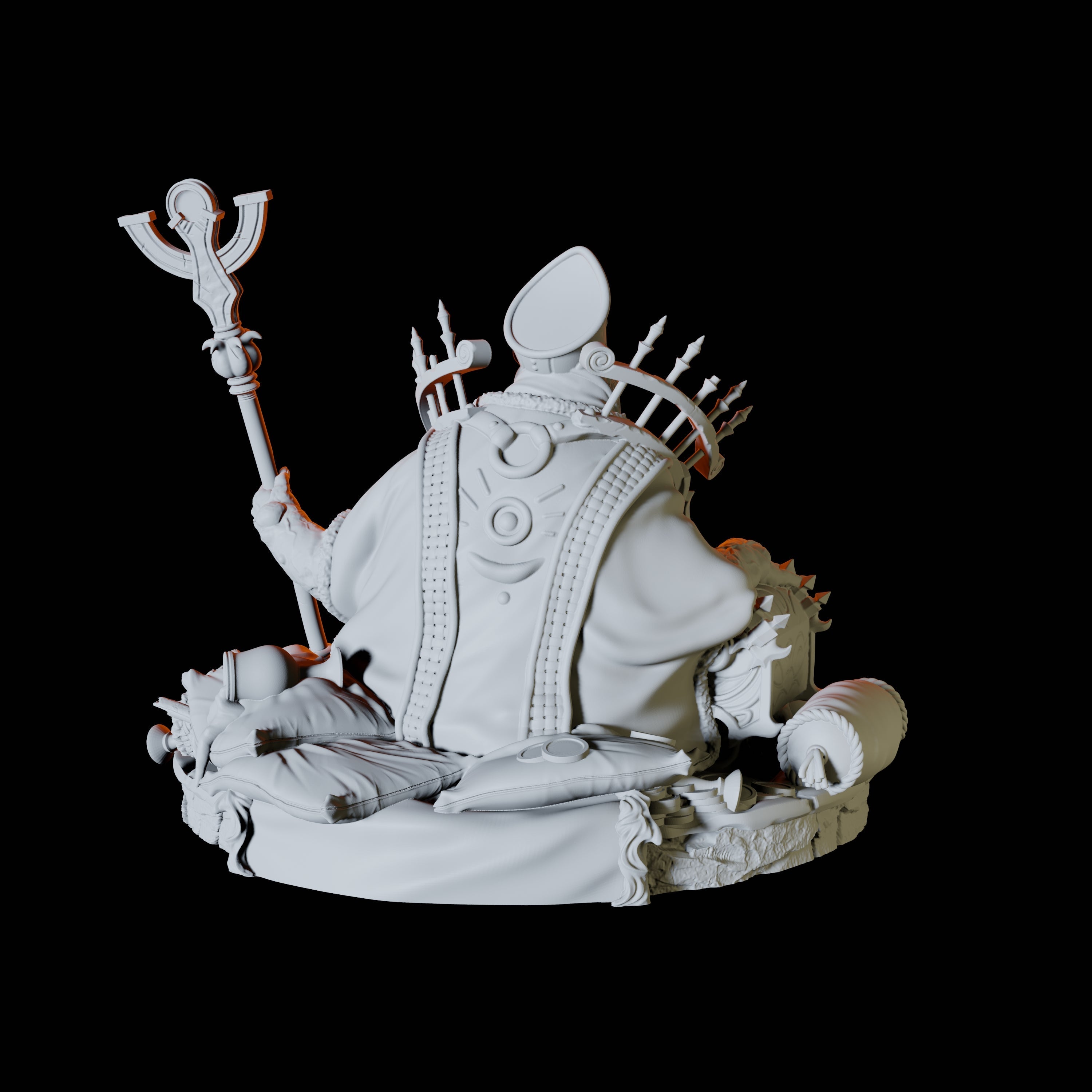 Ratfolk Bishop Miniature for Dungeons and Dragons, Pathfinder or other TTRPGs