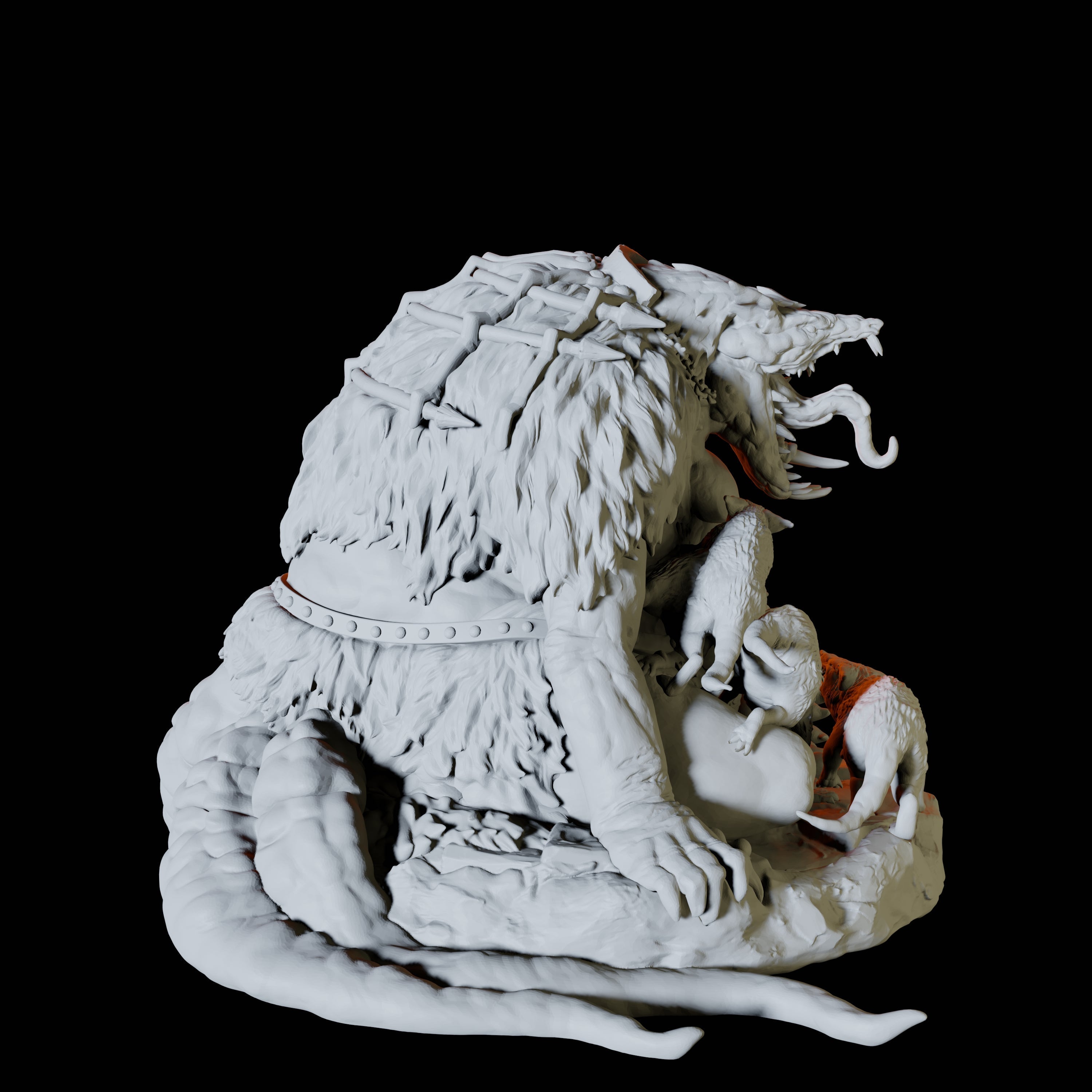 Ratfolk Broad Mother Miniature for Dungeons and Dragons, Pathfinder or other TTRPGs