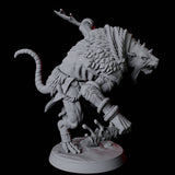 Ratfolk Brute D Miniature for Dungeons and Dragons, Pathfinder or other TTRPGs