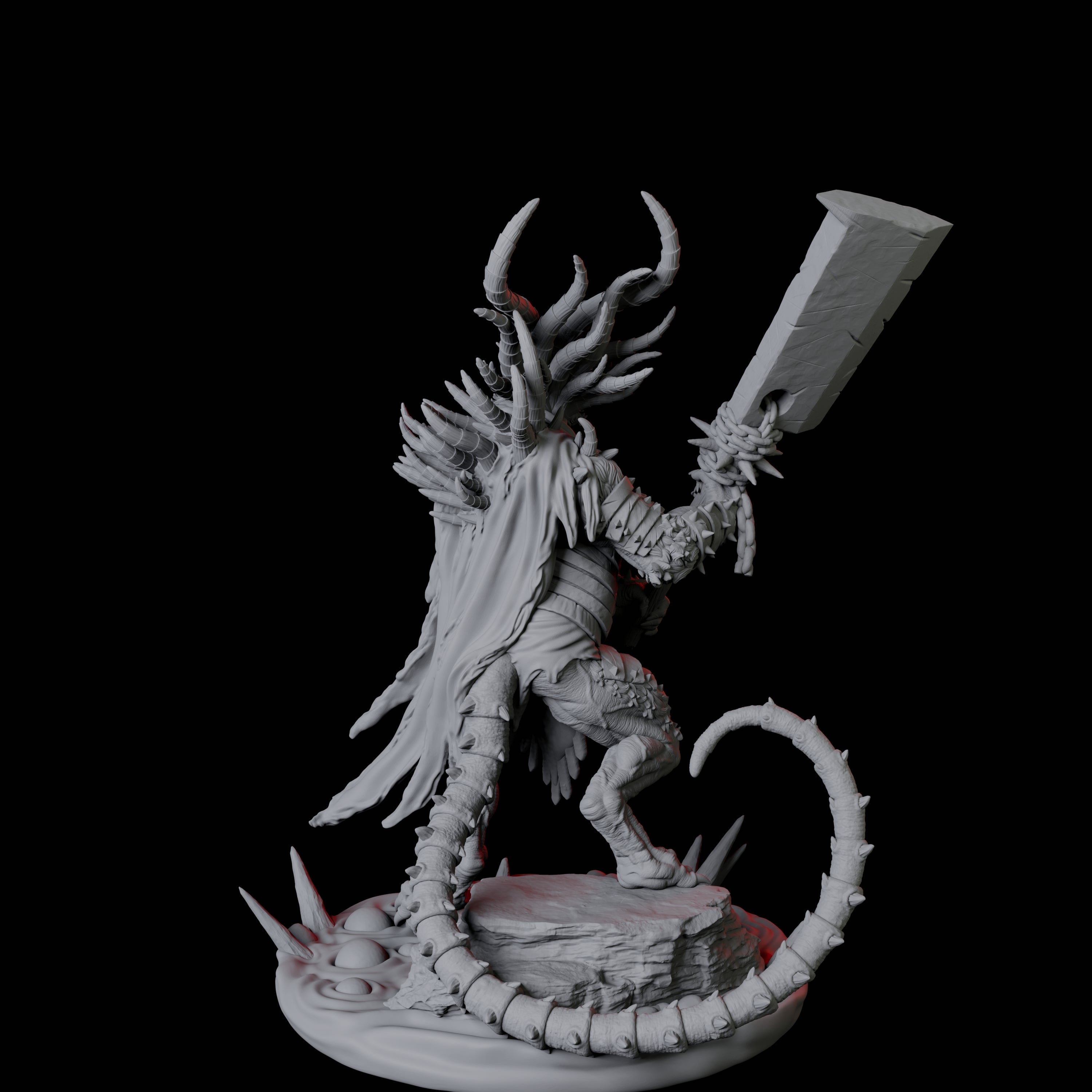 Ratfolk Filth Paladin A Miniature for Dungeons and Dragons, Pathfinder or other TTRPGs