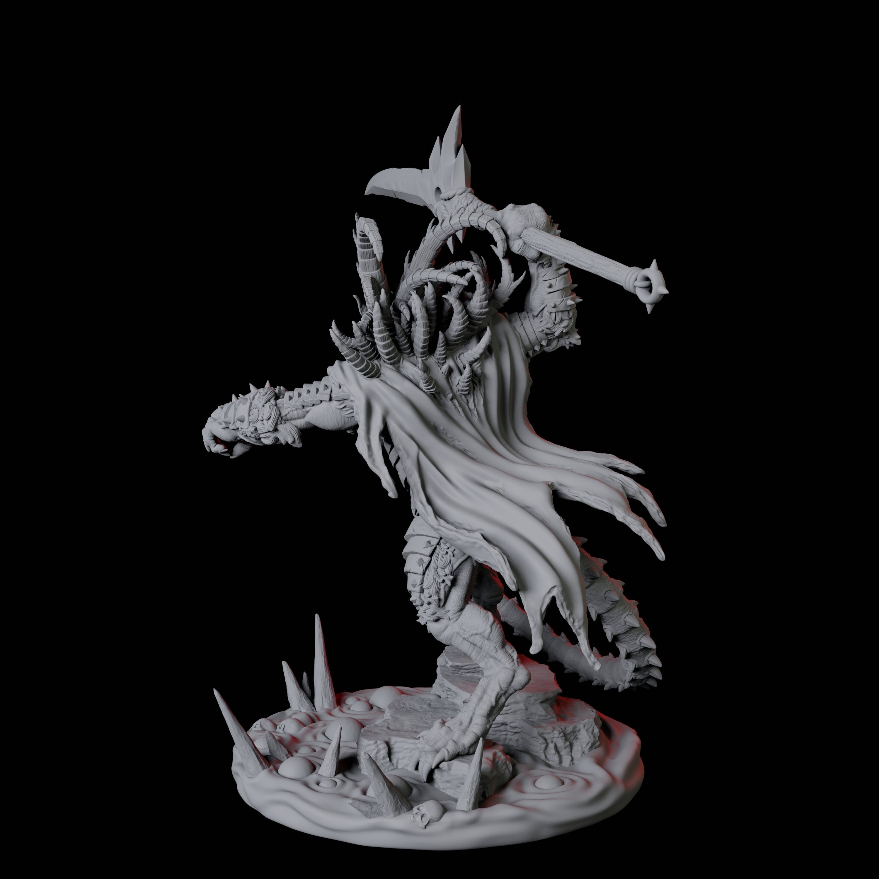 Ratfolk Filth Paladin C Miniature for Dungeons and Dragons, Pathfinder or other TTRPGs