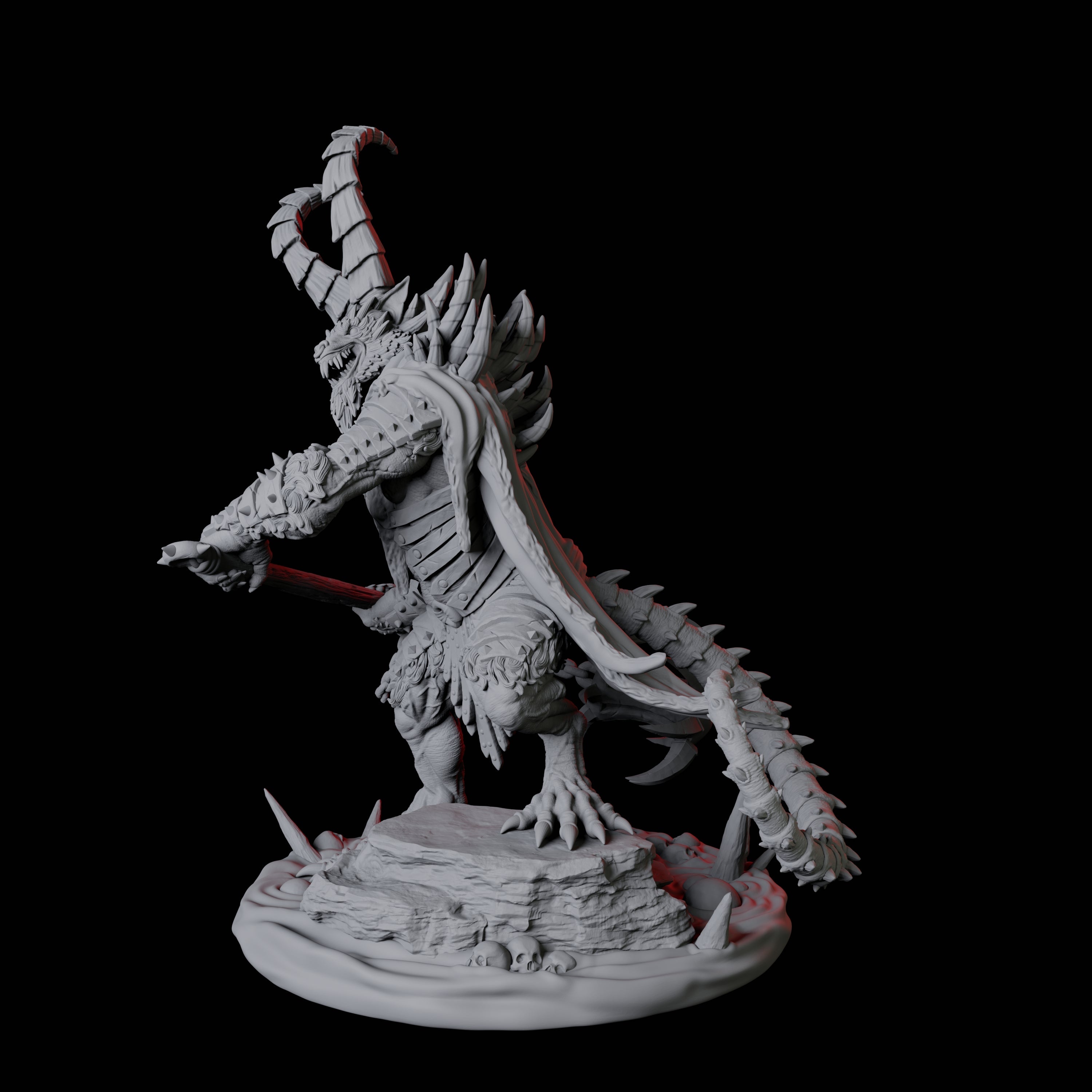 Ratfolk Filth Paladin D Miniature for Dungeons and Dragons, Pathfinder or other TTRPGs