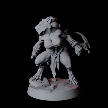 Ratfolk Pin-up Miniature for Dungeons and Dragons, Pathfinder or other TTRPGs