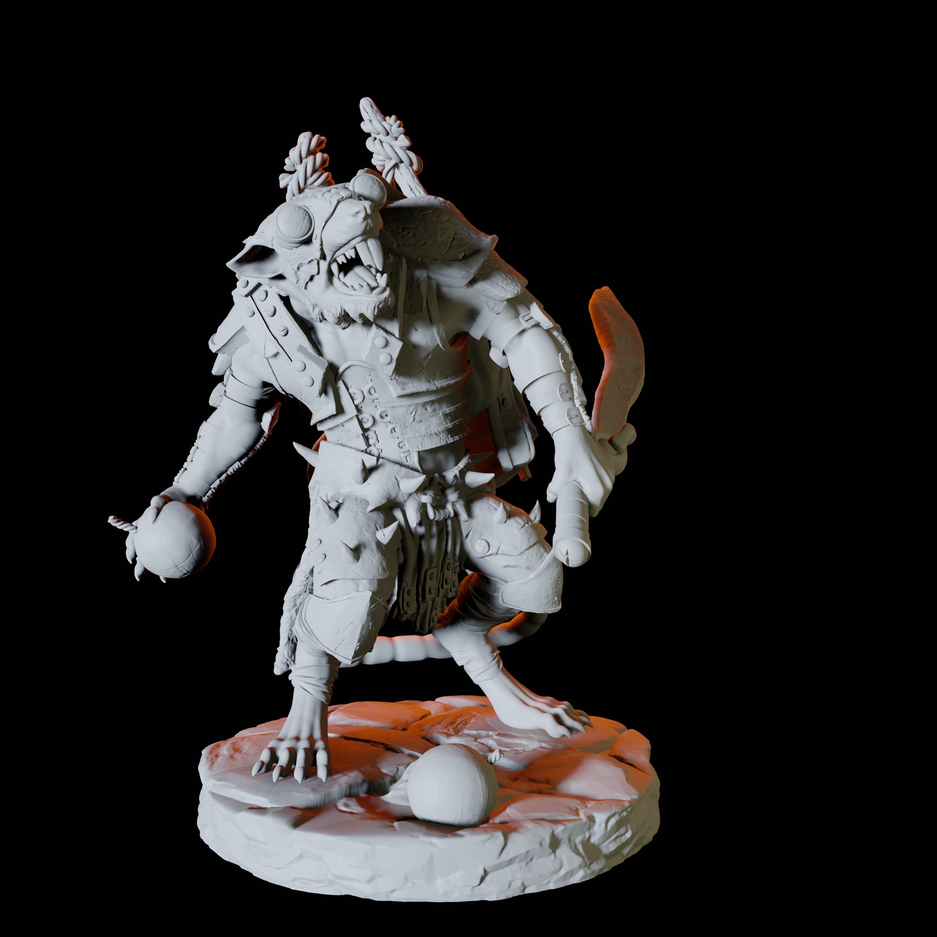 Ratfolk Scout A Miniature for Dungeons and Dragons, Pathfinder or other TTRPGs